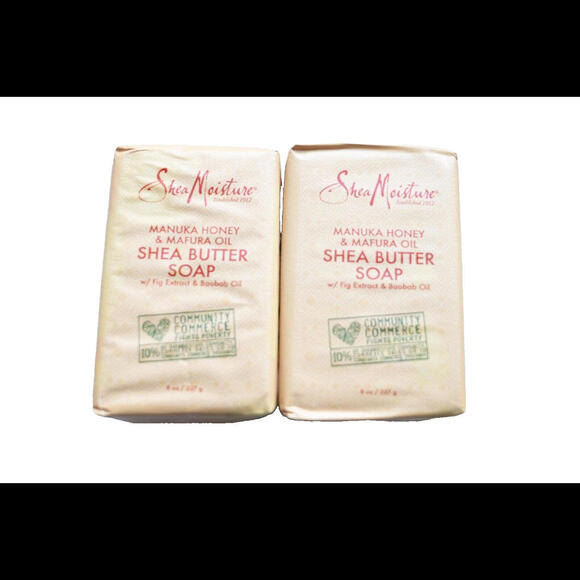Shea Moisture Shea Butter Soap with Manuka Honey & Mafura Oil - 8 oz (2 Pack) - Picture 2 of 3